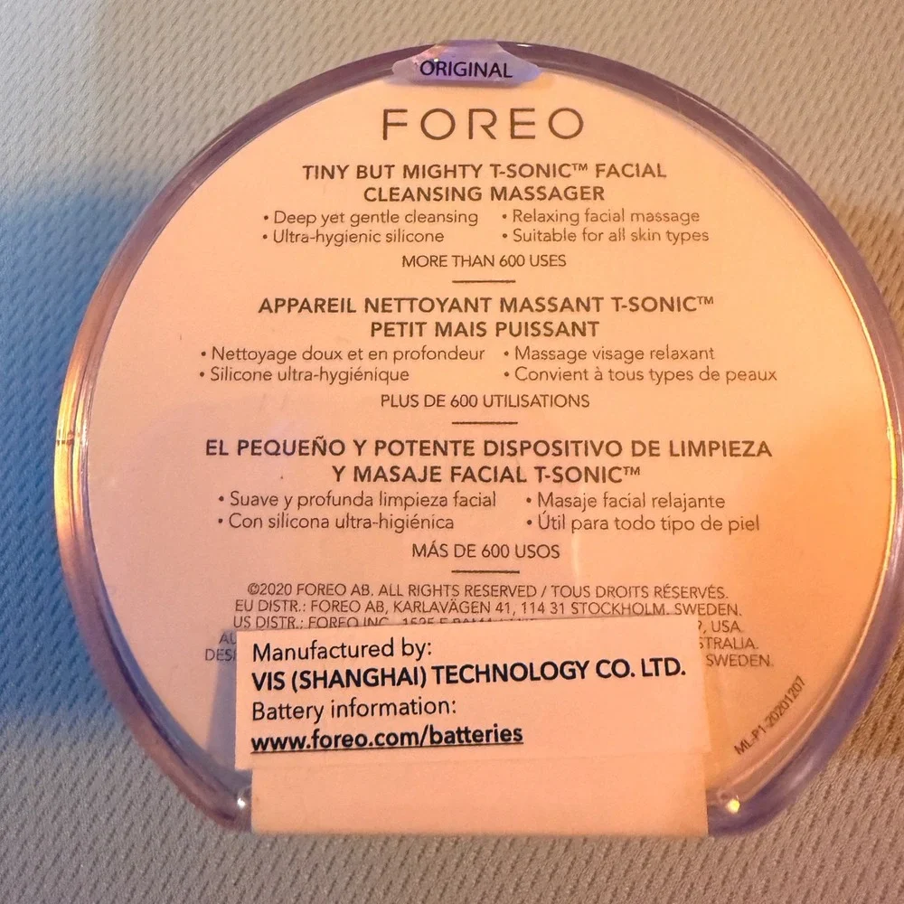 Foreo LUNA play plus 2 Facial Cleansing Massager Lilac You! New T-Sonic Silicone